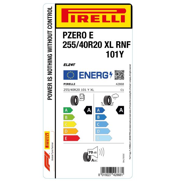 Pirelli P Zero E RunForward 255/40 R20  101Y XL Elect — изображение 3