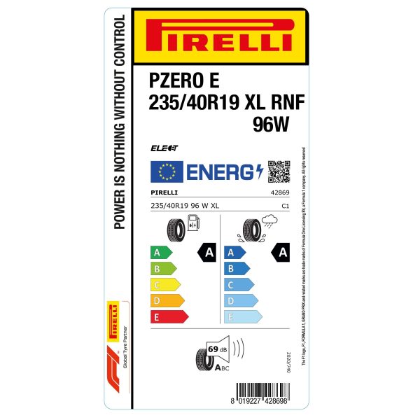 Pirelli P Zero E RunForward 235/40 R19  96W XL Elect — изображение 2