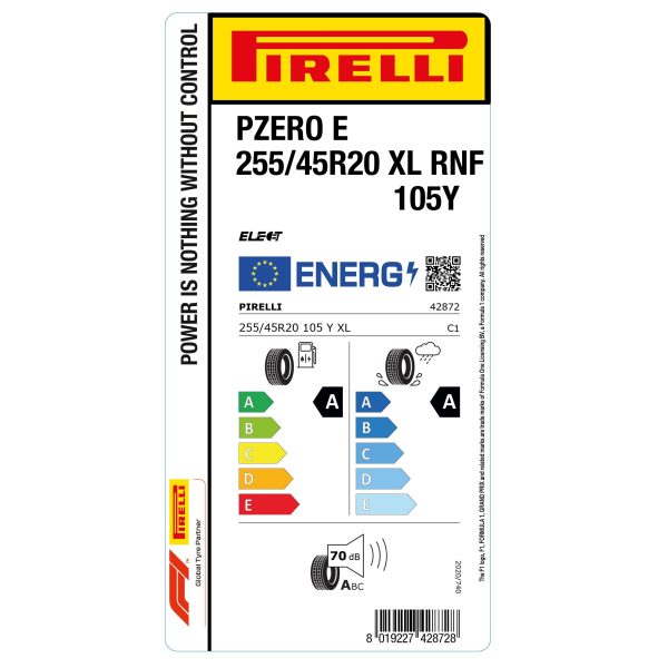Pirelli P Zero E RunForward 255/45 R20  105Y XL Elect — изображение 2