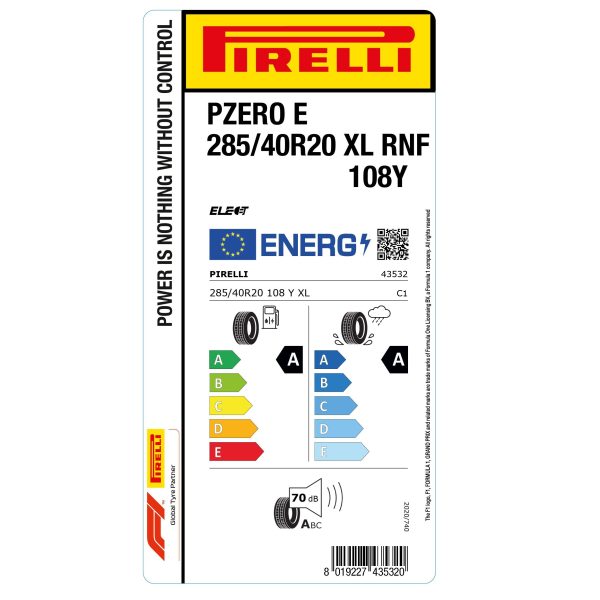 Pirelli P Zero E RunForward 285/40 R20  108Y XL Elect — изображение 2