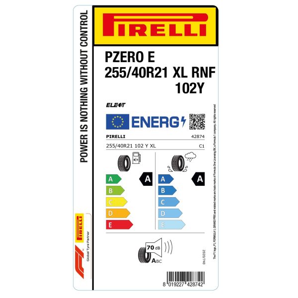 Pirelli P Zero E RunForward 255/40 R21  102Y XL Elect — изображение 2