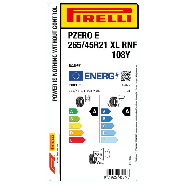 Pirelli P Zero E RunForward 265/45 R21  108Y XL Elect — изображение 2